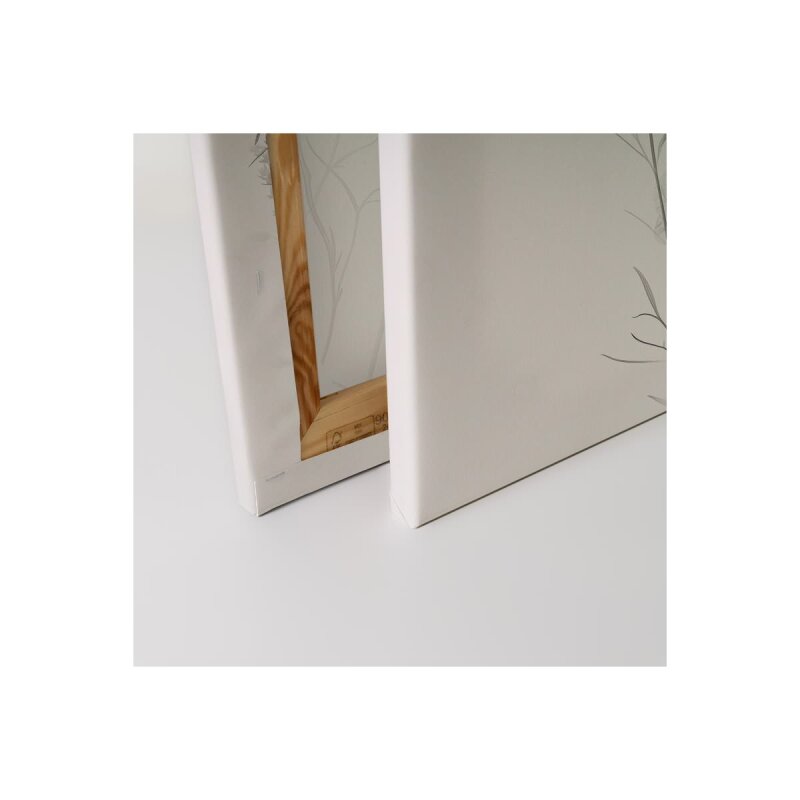 A.S. Création Leinwandbild Blumen SW 3 Größe 40cm x 50cm