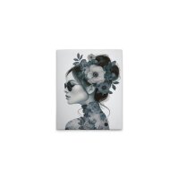 A.S. Cr&eacute;ation Leinwandbild Flowergirl Blue...