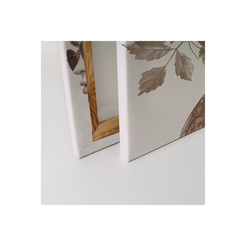 A.S. Création Leinwandbild Flowergirl Mauve Größe 40cm x 50cm