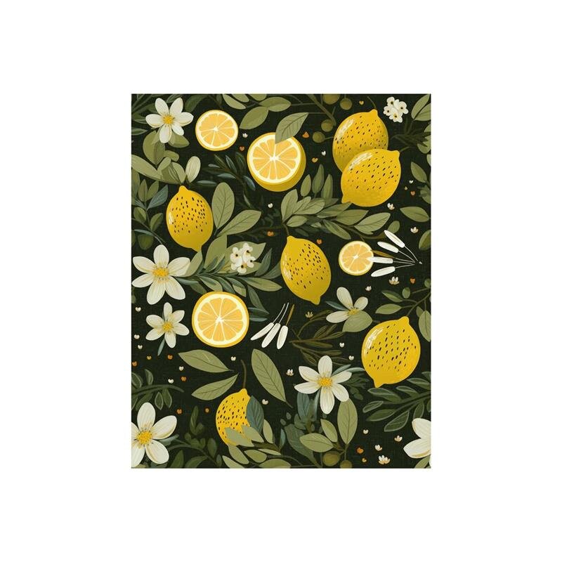 A.S. Création Leinwandbild Lemons Dark Größe 40cm x 50cm