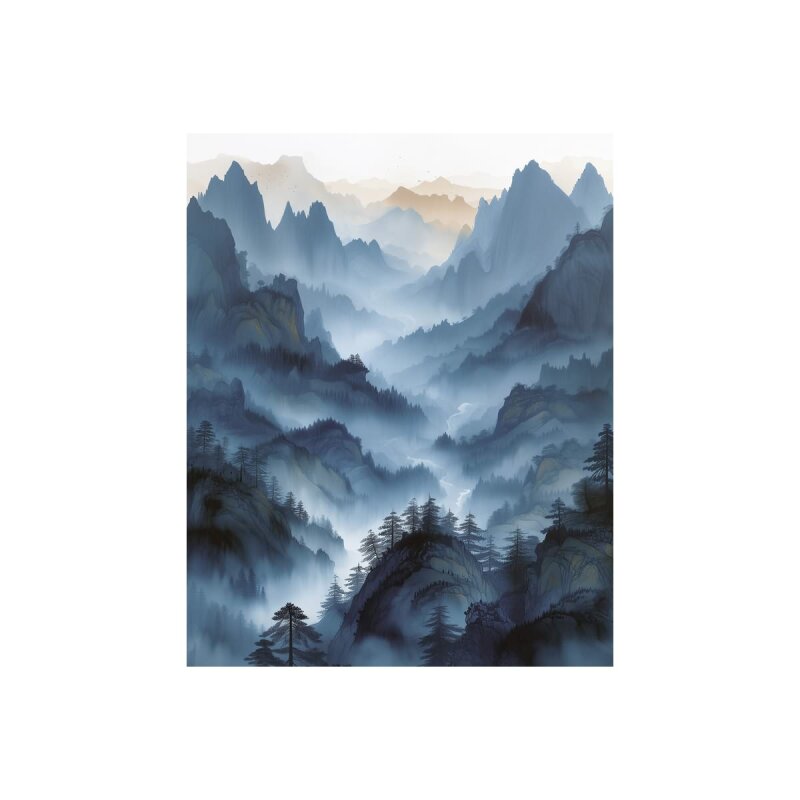 A.S. Création Leinwandbild Asian MountainB Größe 40cm x 50cm