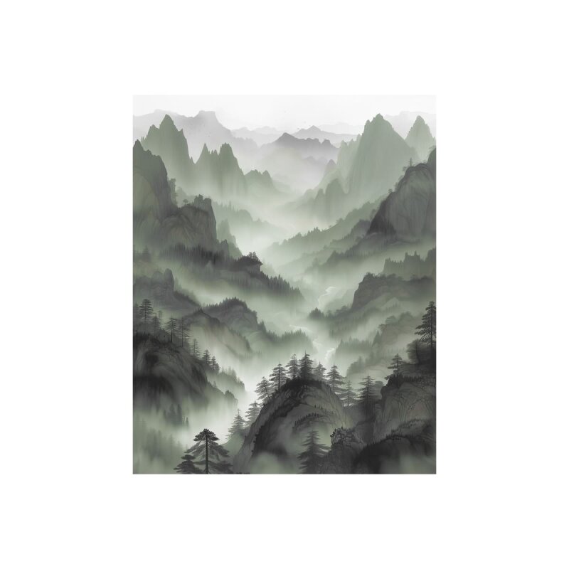 A.S. Création Leinwandbild Asian MountainG Größe 40cm x 50cm