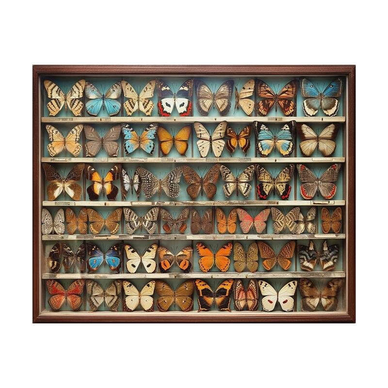 A.S. Création Leinwandbild Butterfly Box Größe 50cm x 40cm