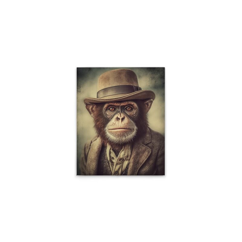 A.S. Création Leinwandbild Mr.Monkey Größe 40cm x 50cm