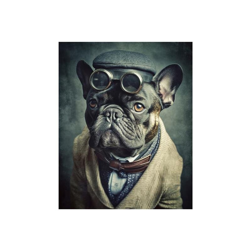 A.S. Création Leinwandbild Mr.Bulldog Größe 40cm x 50cm