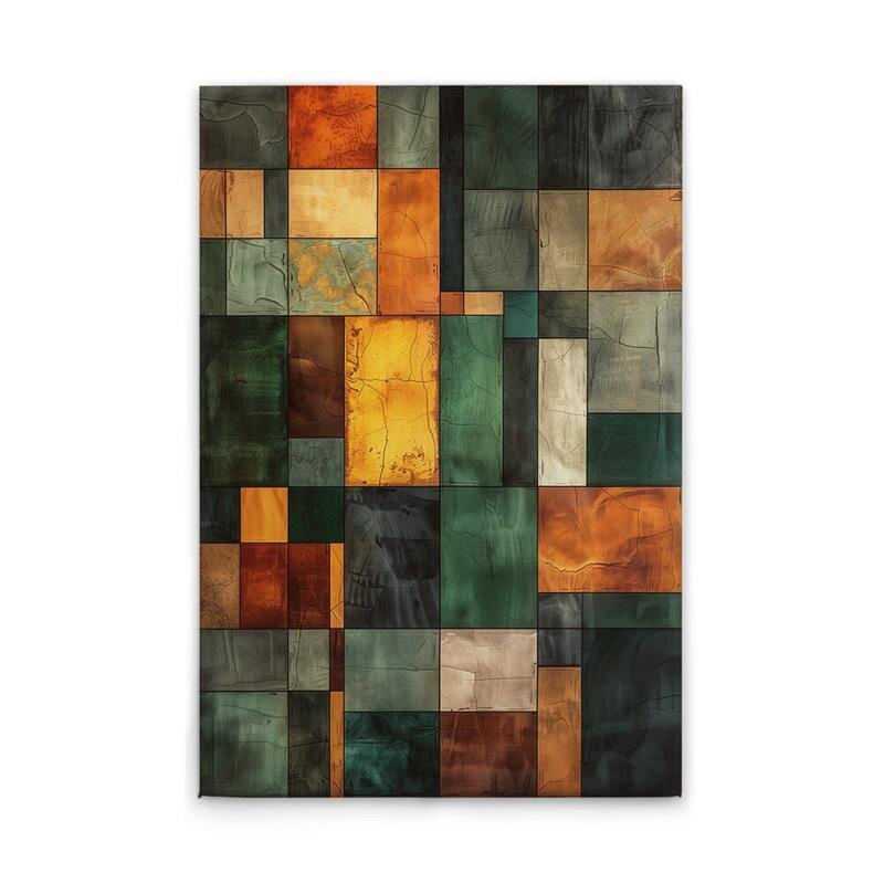 A.S. Création Leinwandbild Block Art Chess