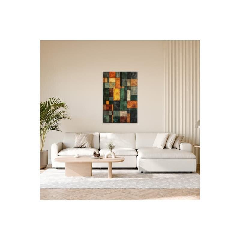 A.S. Création Leinwandbild Block Art Chess