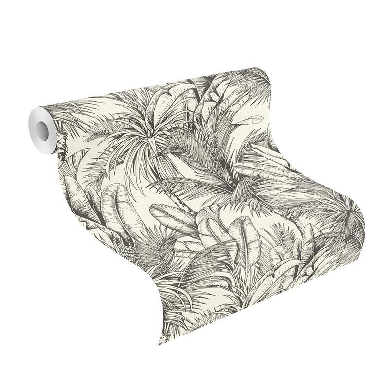 Tapete Schwarz-Weiß Rasch Vliestapete (1038765)