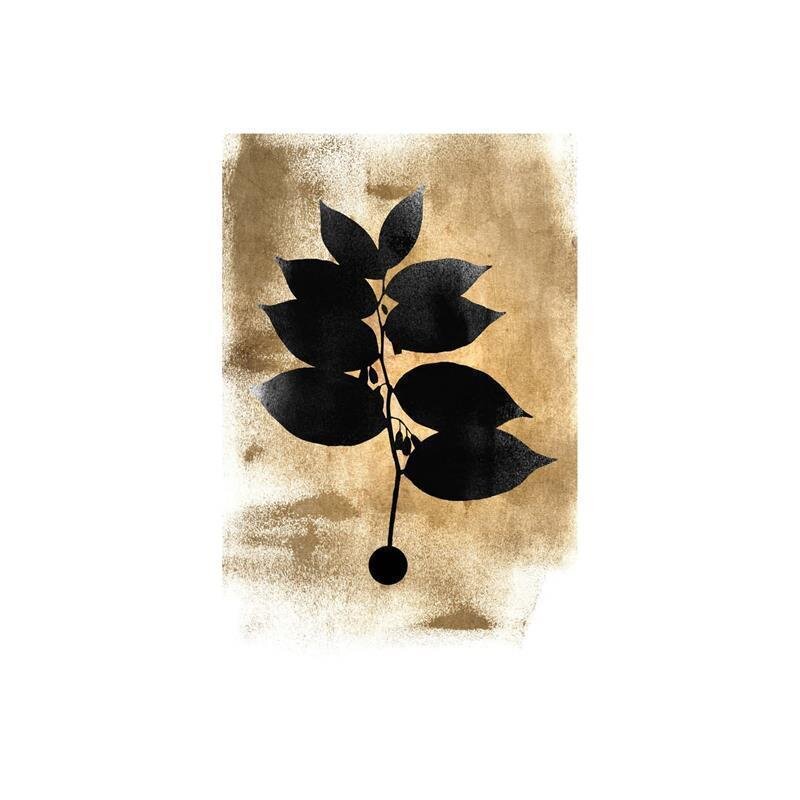 A.S. Création Leinwandbild Dark Leafs