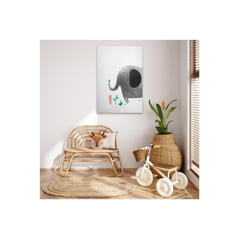 A.S. Création Leinwandbild Elephant Lion Giraffe 1