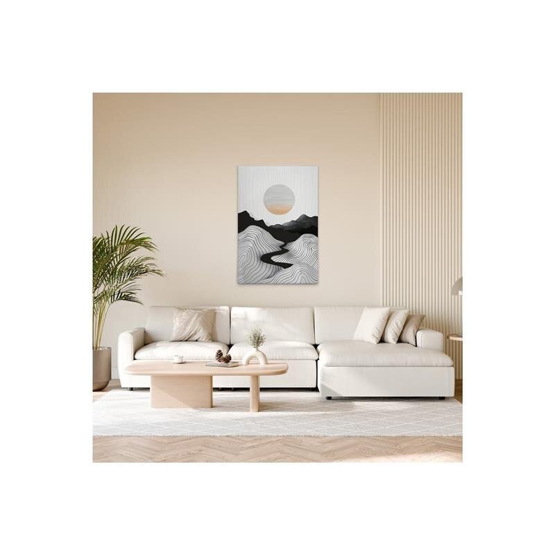 A.S. Création Leinwandbild Grey Sun