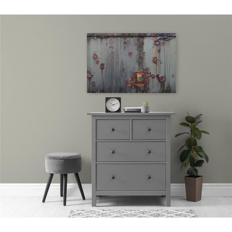 A.S. Création Leinwandbild Metallrostig