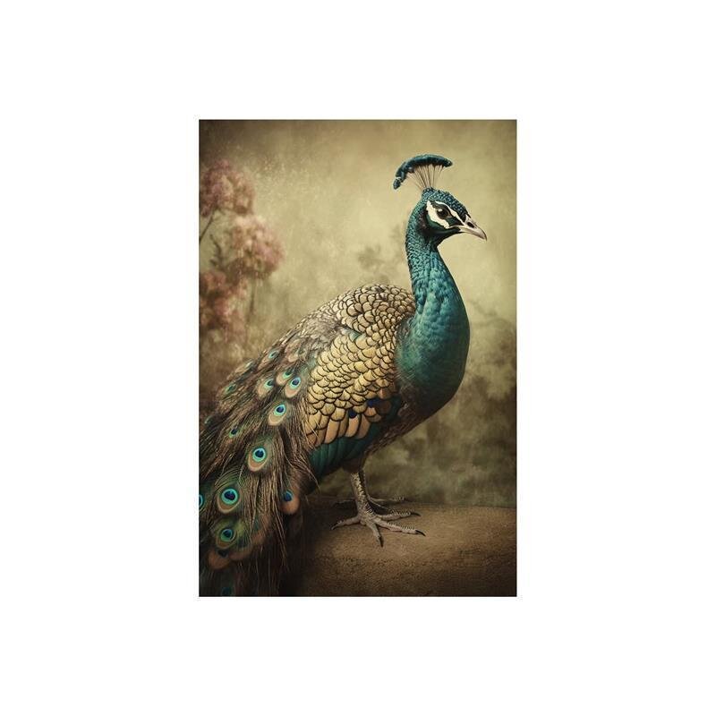 A.S. Création Leinwandbild Peacock Vintage