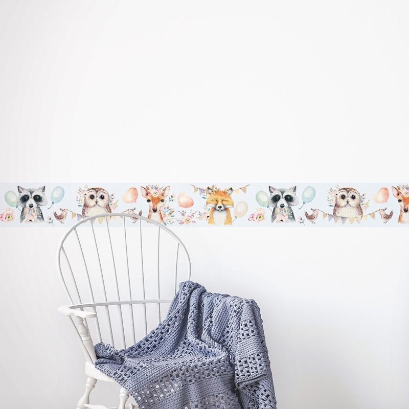 Bordüre Blau, Bunt Marburg Vlies (1040068)