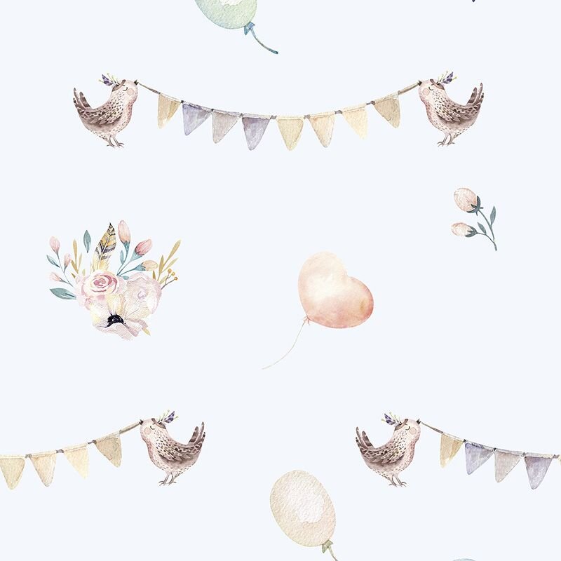 Tapete Blau, Bunt Marburg Vliestapete (1040067)