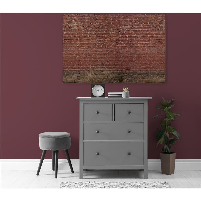 A.S. Création Leinwandbild roteSteinwand