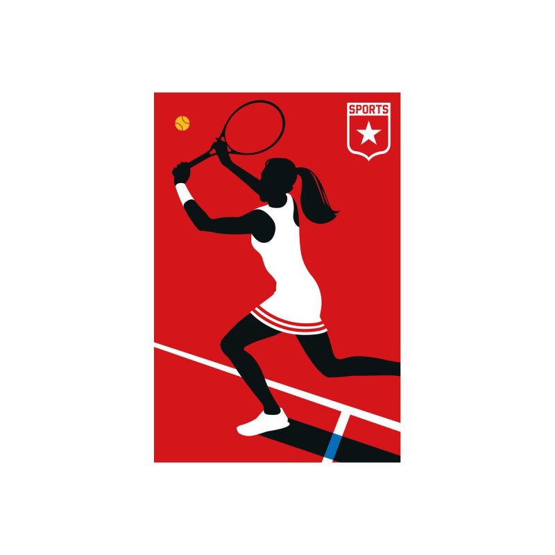 A.S. Création Leinwandbild Tennisplayer