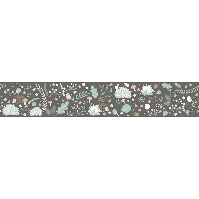 Bordüre Grün, Schwarz, Anthrazit Marburg Vlies (1040047)