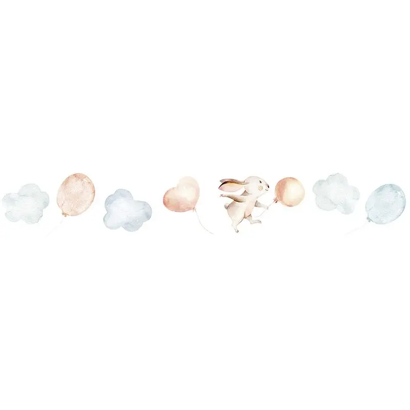 Bordüre Beige, Creme, Blau, Rosa, Rose Marburg Vlies (1040044)