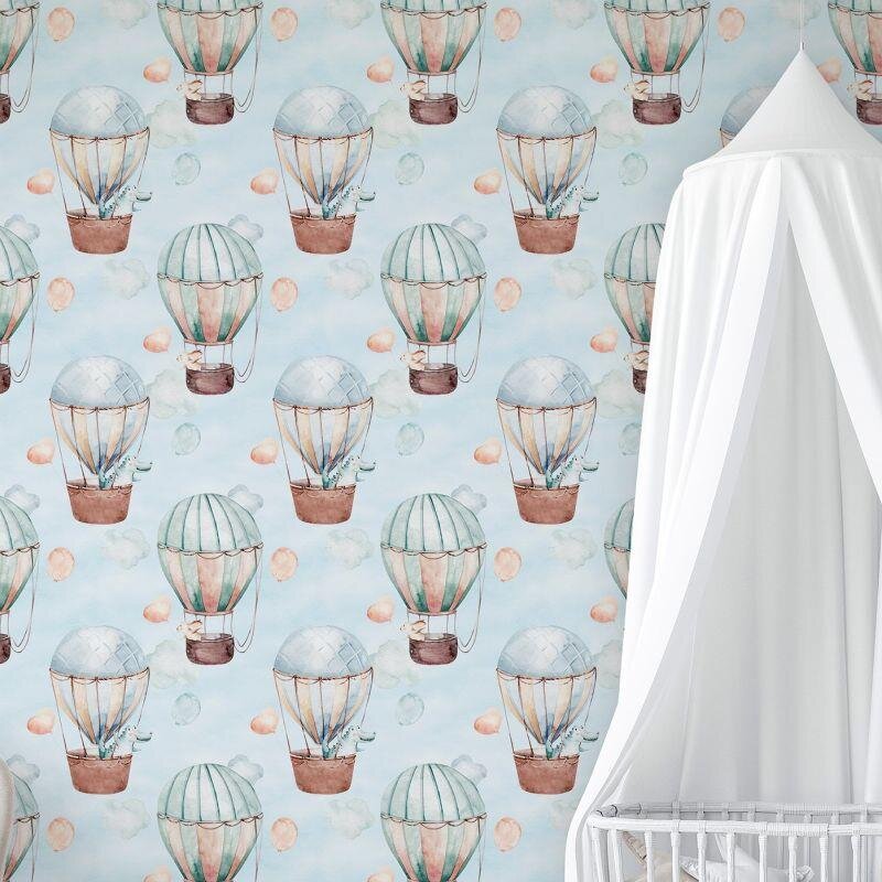 Tapete Blau, Braun Marburg Vliestapete (1040039)