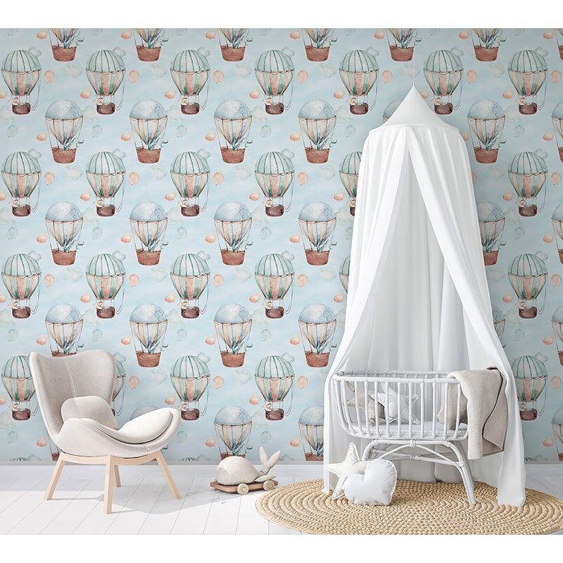 Tapete Blau, Braun Marburg Vliestapete (1040039)