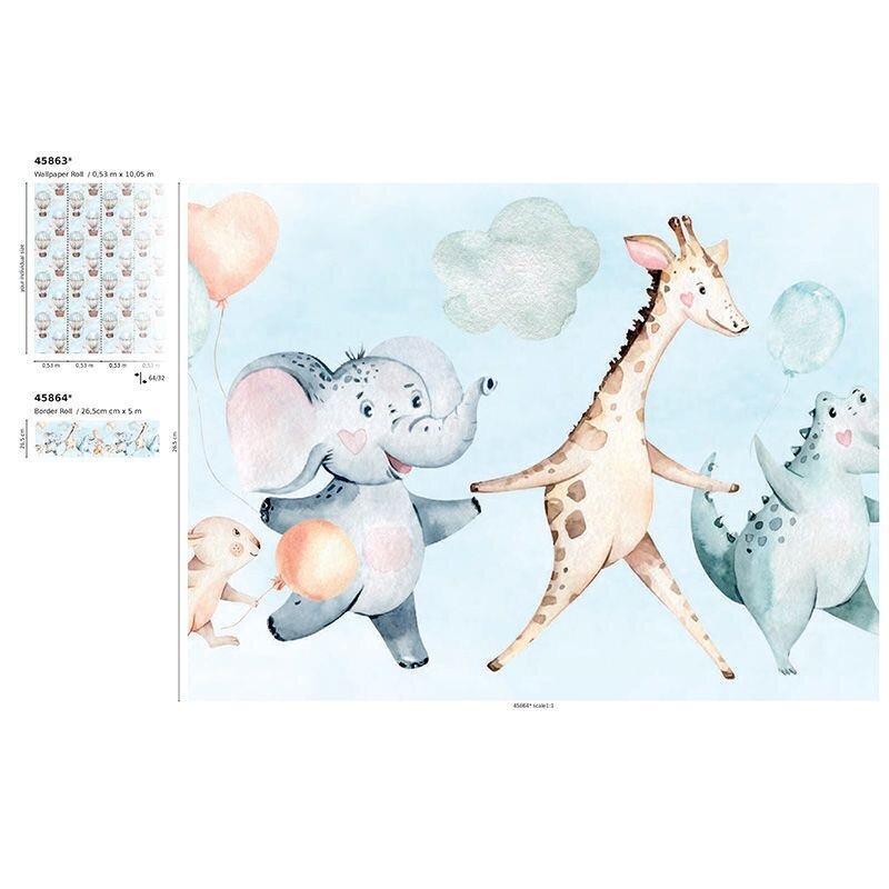 Tapete Blau, Braun Marburg Vliestapete (1040039)