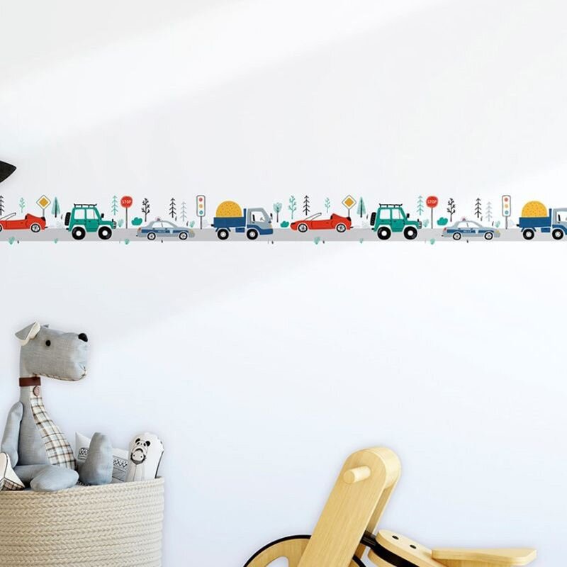 Bordüre Blau, Grau, Silber Marburg Vlies (1040021)