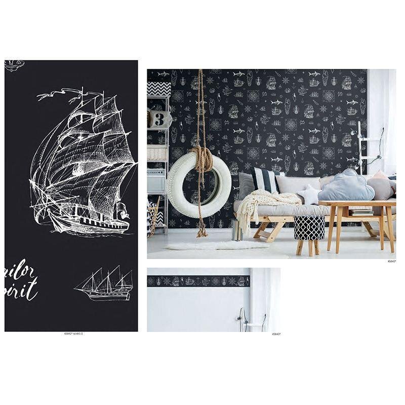 Tapete Schwarz-Weiß Marburg Vliestapete (1040018)