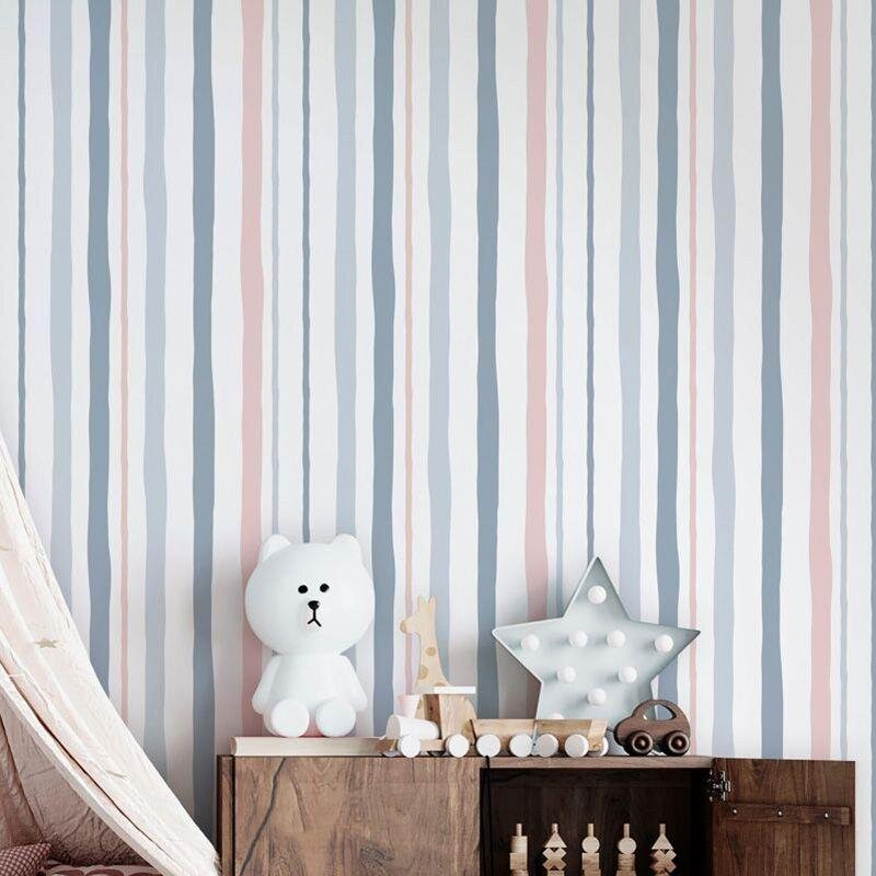 Tapete Blau, Greige, Rosa, Rose Marburg Vliestapete (1040013)