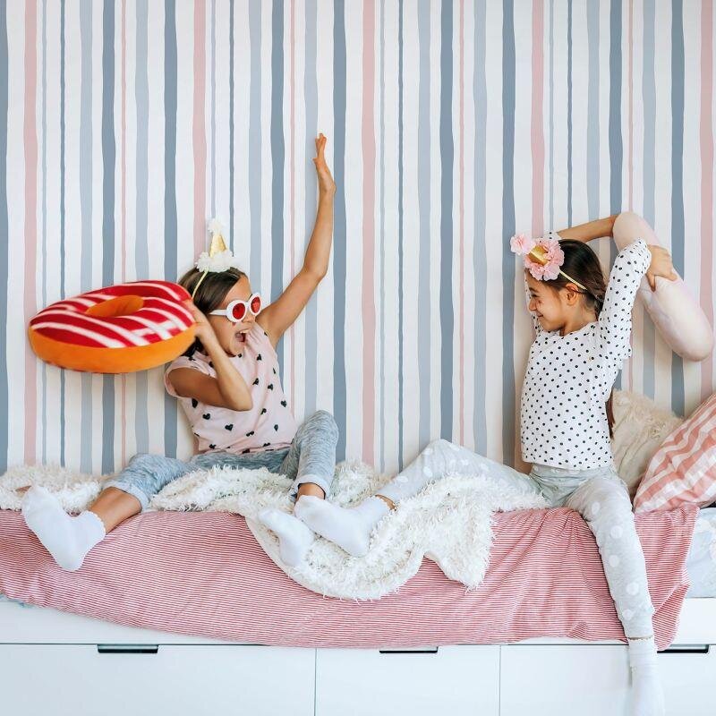 Tapete Blau, Greige, Rosa, Rose Marburg Vliestapete (1040013)