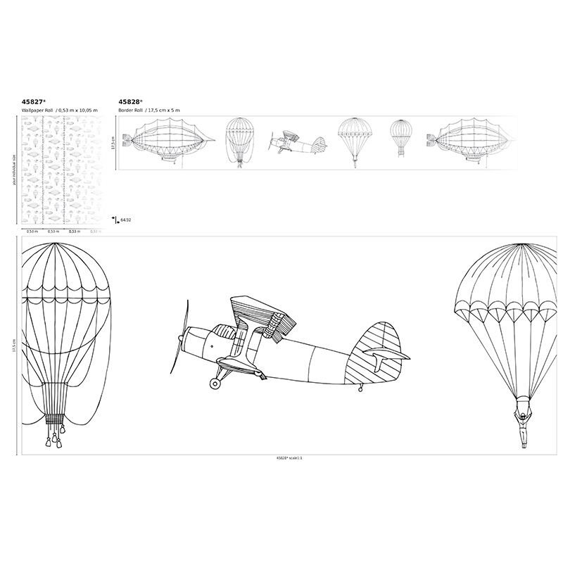 Tapete Schwarz-Weiß Marburg Vliestapete (1040009)