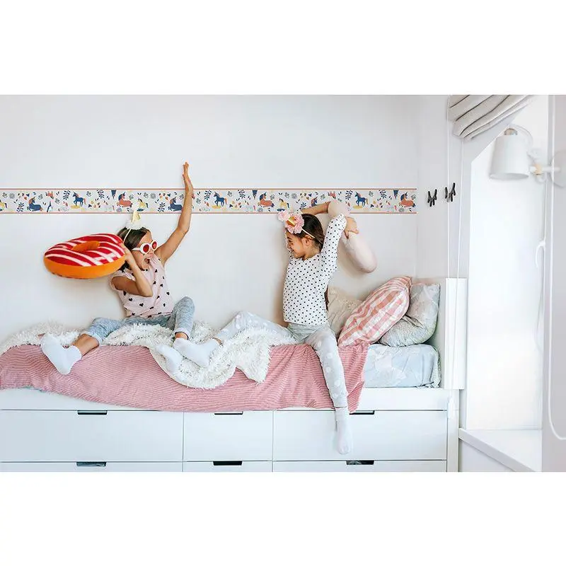 Bordüre Blau, Braun, Greige Marburg Vlies (1040004)