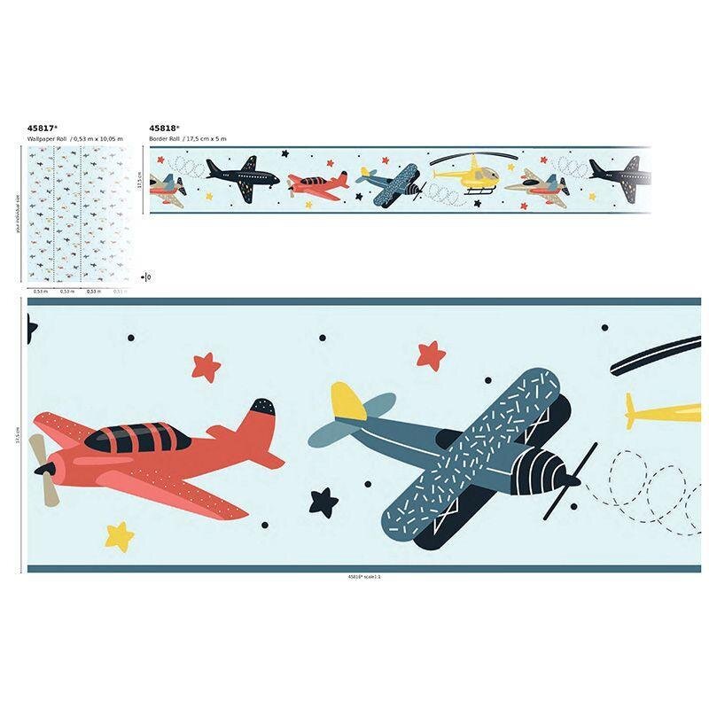 Bordüre Blau Marburg Vlies (1040000)