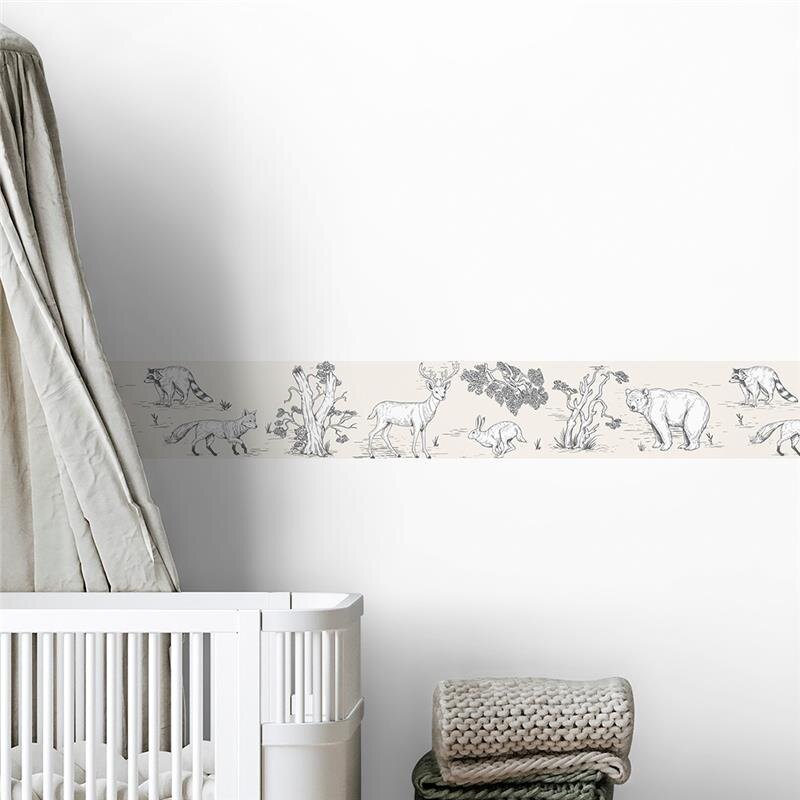 Bordüre Beige, Creme, Grau, Silber Marburg Vlies (1039998)