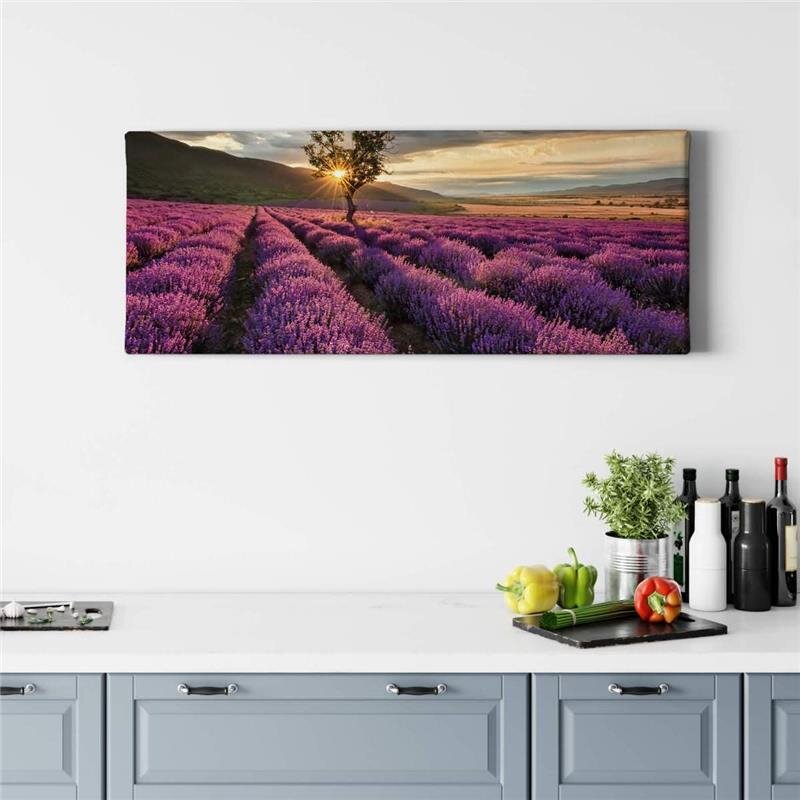 A.S. Création Leinwandbild Lavender Größe 100cm x 40cm