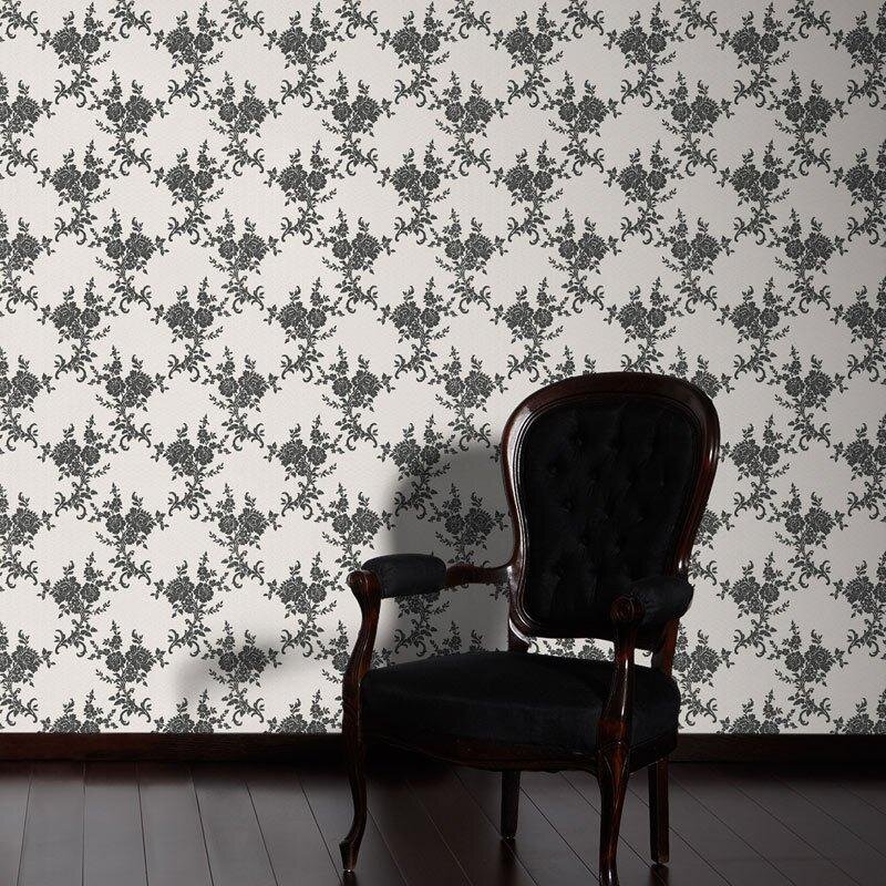 Tapete Schwarz-Weiß AS-Creation Papiertapete (1016504)