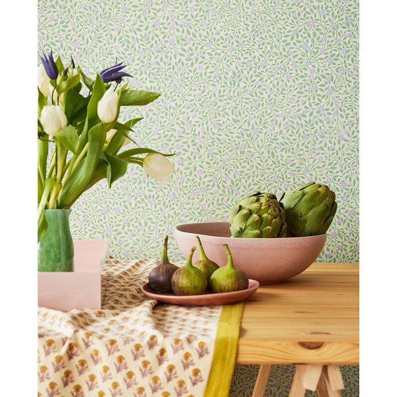 Tapete Grün, Lila, Flieder Eijffinger Vliestapete (1039776)