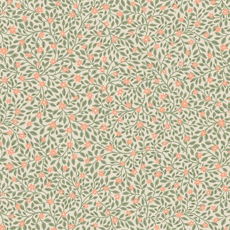 Tapete Greige, Grün, Rosa, Rose Eijffinger Vliestapete (1039773)