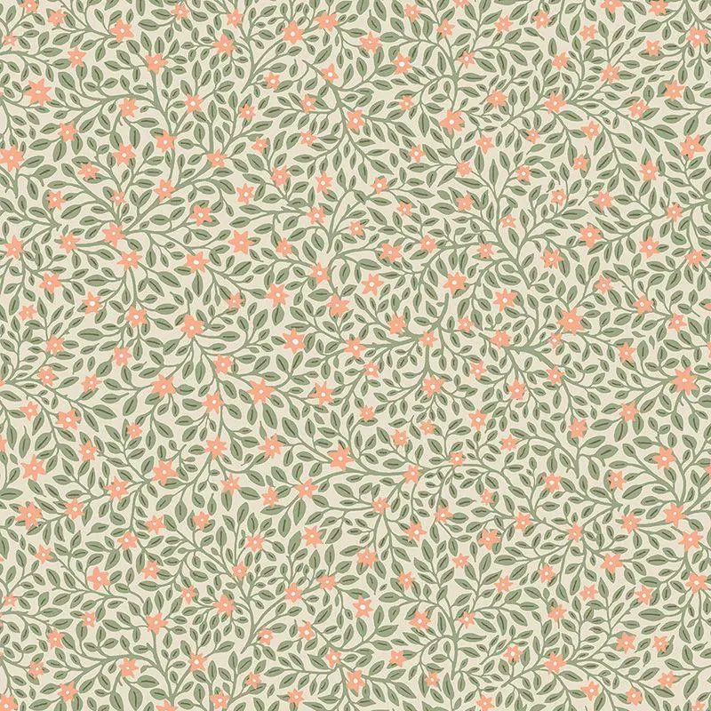 Tapete Greige, Grün, Rosa, Rose Eijffinger Vliestapete (1039773)