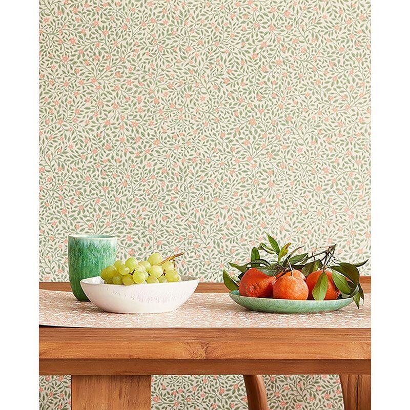 Tapete Greige, Grün, Rosa, Rose Eijffinger Vliestapete (1039773)