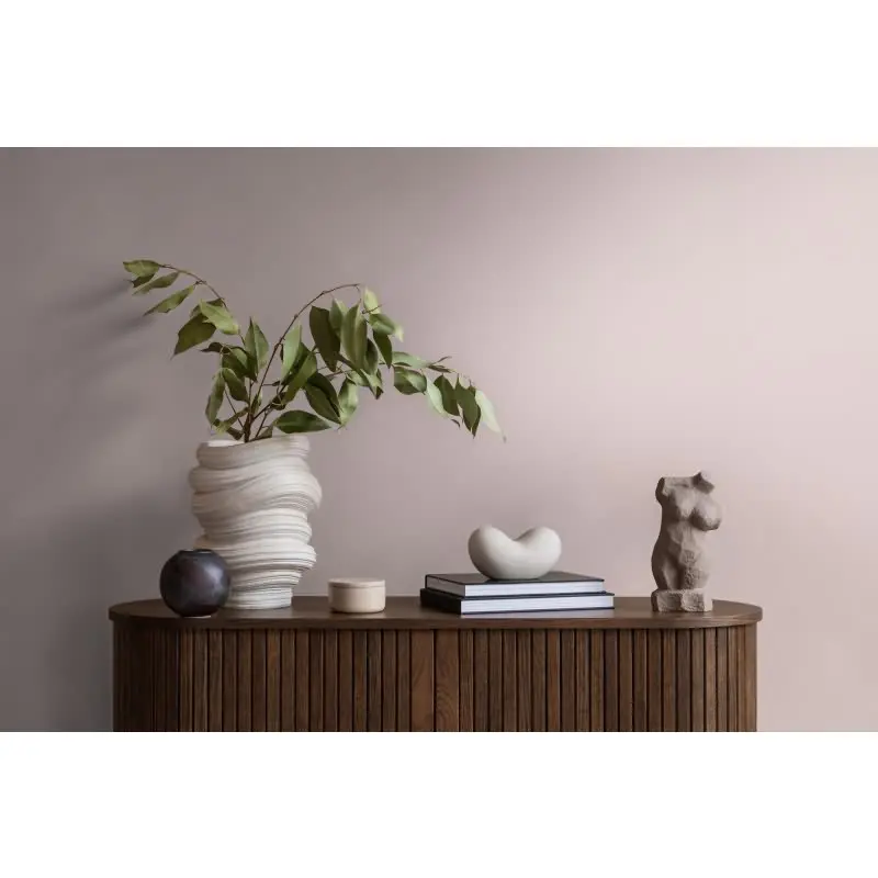 Unitapete mit Leinenstruktur Rosé - Einfarbige Vliestapete in Stoffoptik AS-Creation (KG-174505)