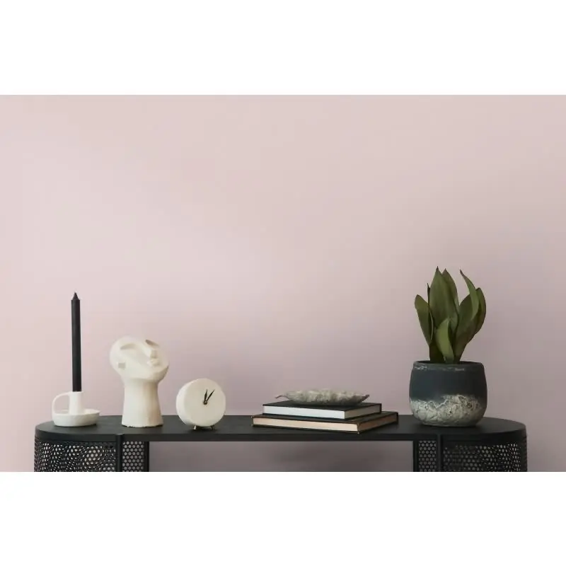 Unitapete mit Leinenstruktur Rosé - Einfarbige Vliestapete in Stoffoptik AS-Creation (KG-174505)