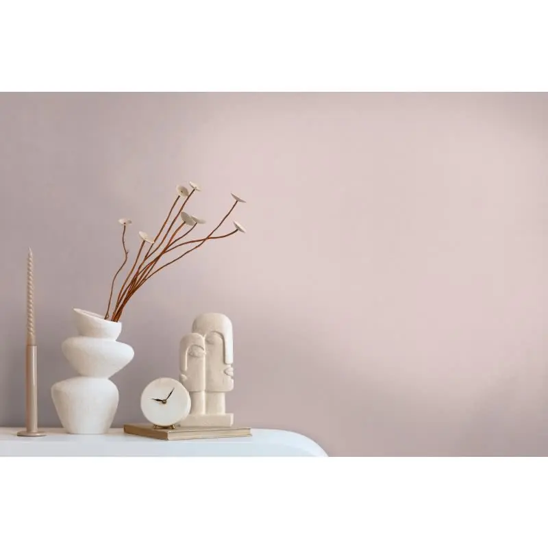 Unitapete mit Leinenstruktur Rosé - Einfarbige Vliestapete in Stoffoptik AS-Creation (KG-174505)