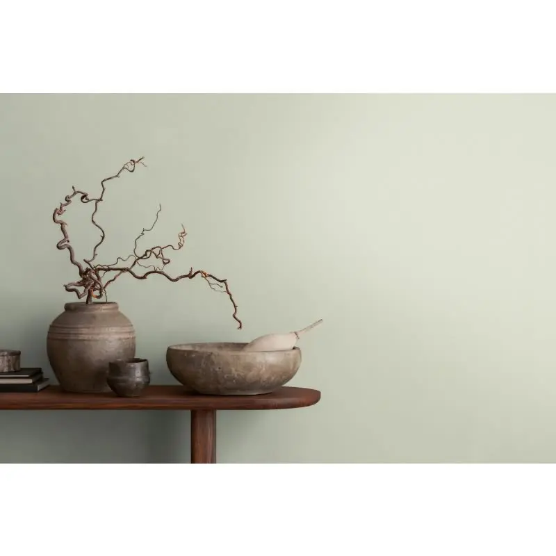 Unitapete mit Leinen-Optik Mintgrau - Einfarbige Vliestapete - Struktur Tapete modern AS-Creation (KG-174534)