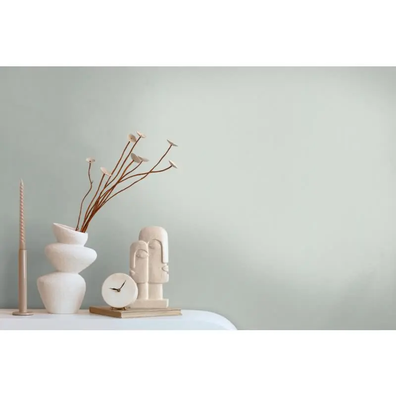 Unitapete mit Leinen-Optik Mintgrau - Einfarbige Vliestapete - Struktur Tapete modern AS-Creation (KG-174534)