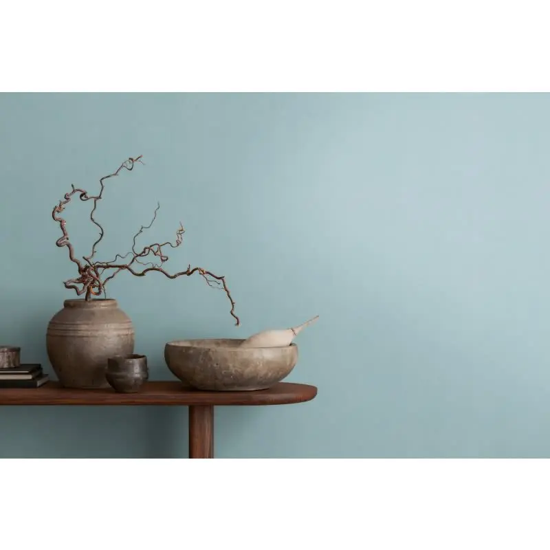 Unitapete mit Leinenstruktur Hellblau - Vliestapete modern einfarbig AS-Creation (KG-174546)