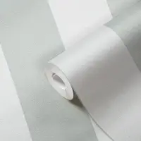 Streifentapete Grau Wei&szlig; - Vliestapete mit...