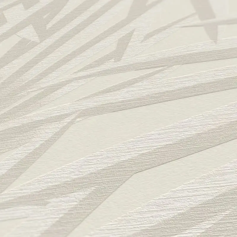 Palmen-Tapete Beige Sand - Vliestapete mit tropischem Muster - Naturdesign matt AS-Creation (KG-174566)