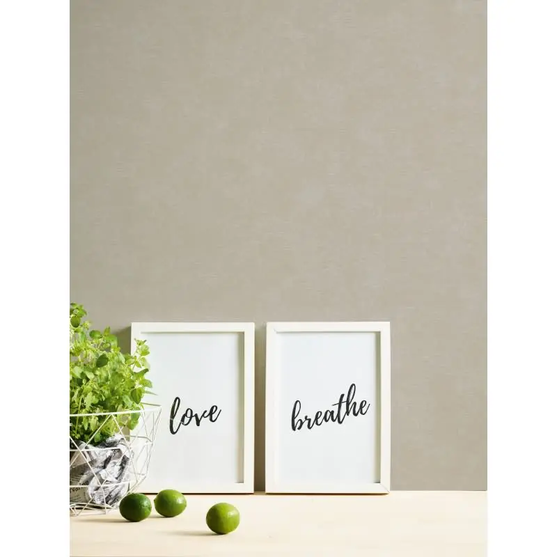 Unitapete mit Struktur Taupe Beige - Vliestapete matt - Zeitlose Wandtapete modern AS-Creation (KG-174581)