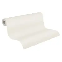 Unitapete glatt Cremewei&szlig; - Vliestapete matt -...